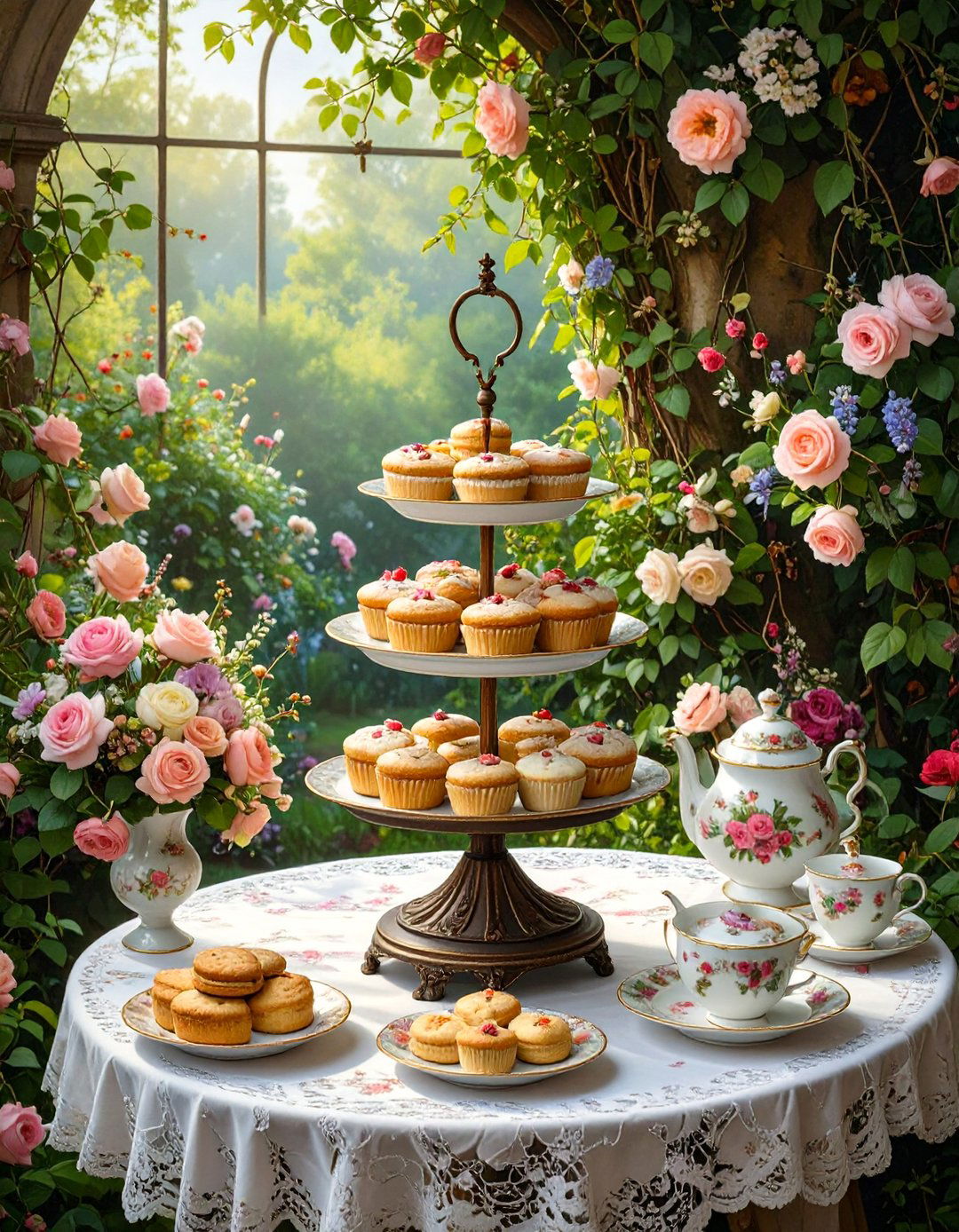 A Secret Garden Tea Party - 30 baby in bloom baby shower ideas