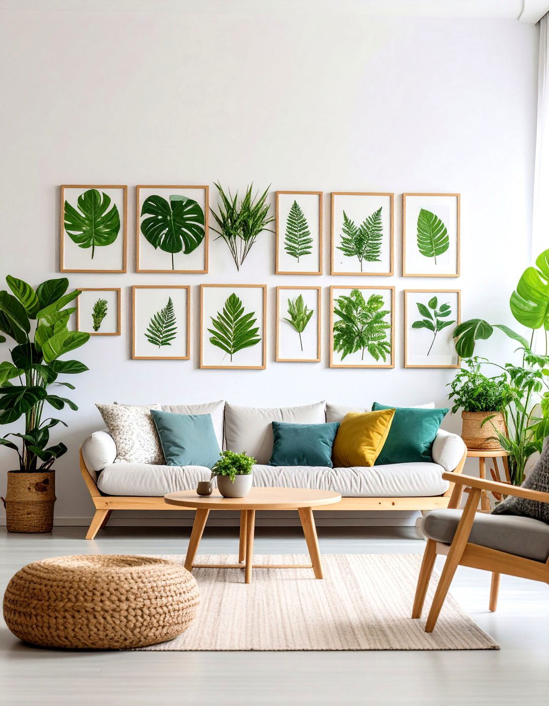 A Serene Botanical Gallery Wall - 30 wall decor ideas