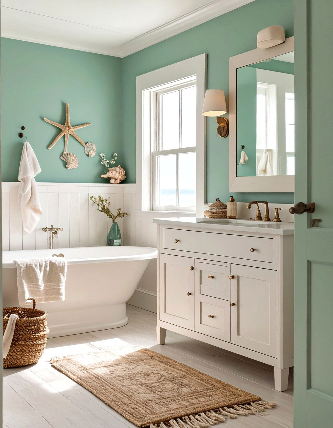 A Serene Coastal Bathroom - 30 bathroom remodeling ideas