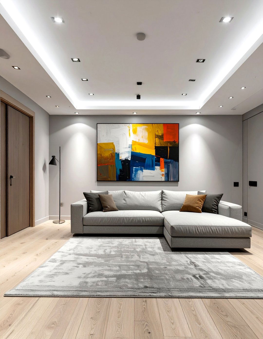 A Serene Minimalist Retreat - 30 basement room ideas