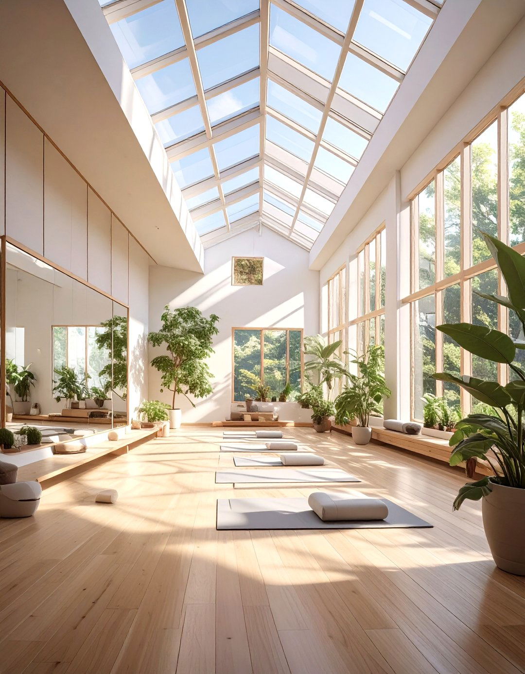 A Serene Second Story Yoga Studio - 30 garage addition ideas