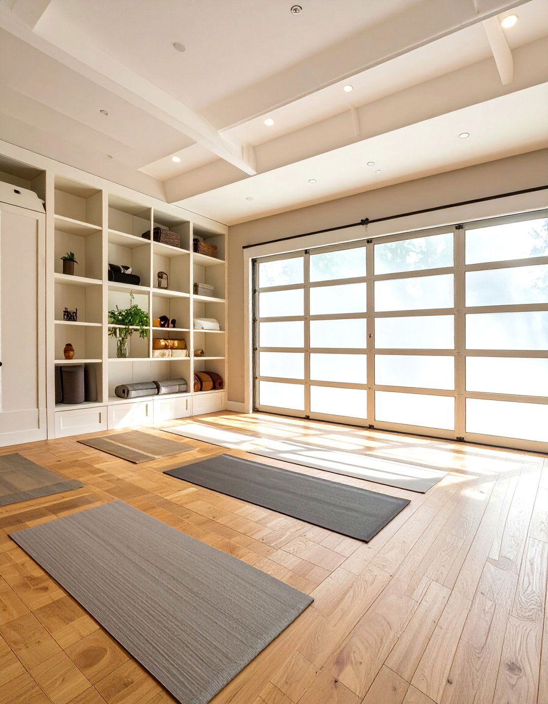 A Serene Yoga and Meditation Studio - 30 garage room ideas