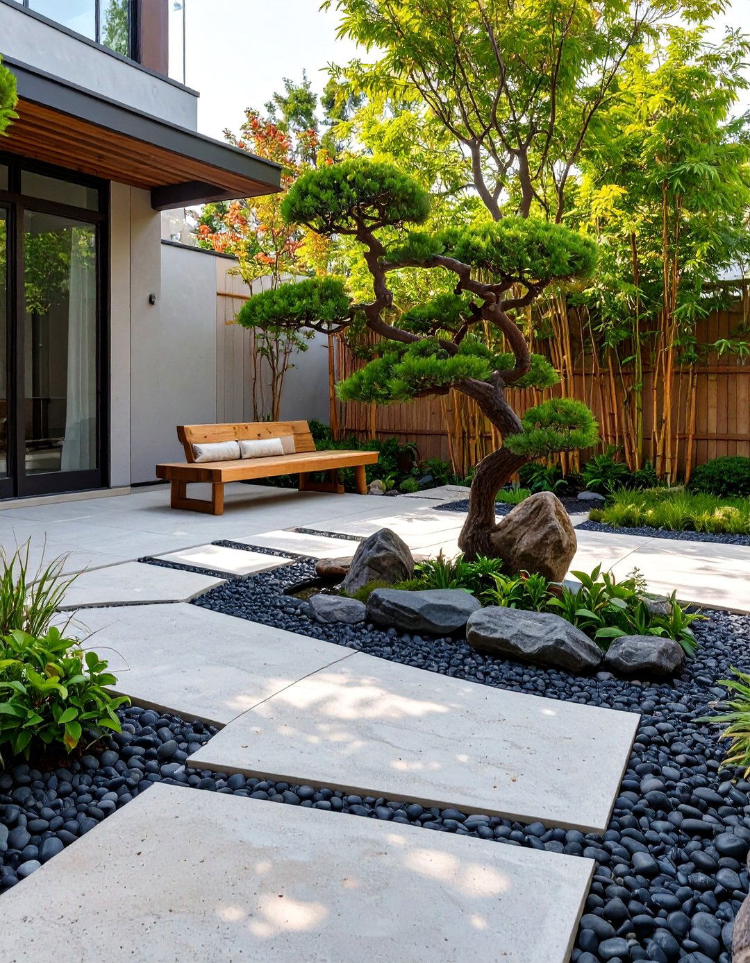A Serene Zen Garden Patio - 30 deck and patio ideas