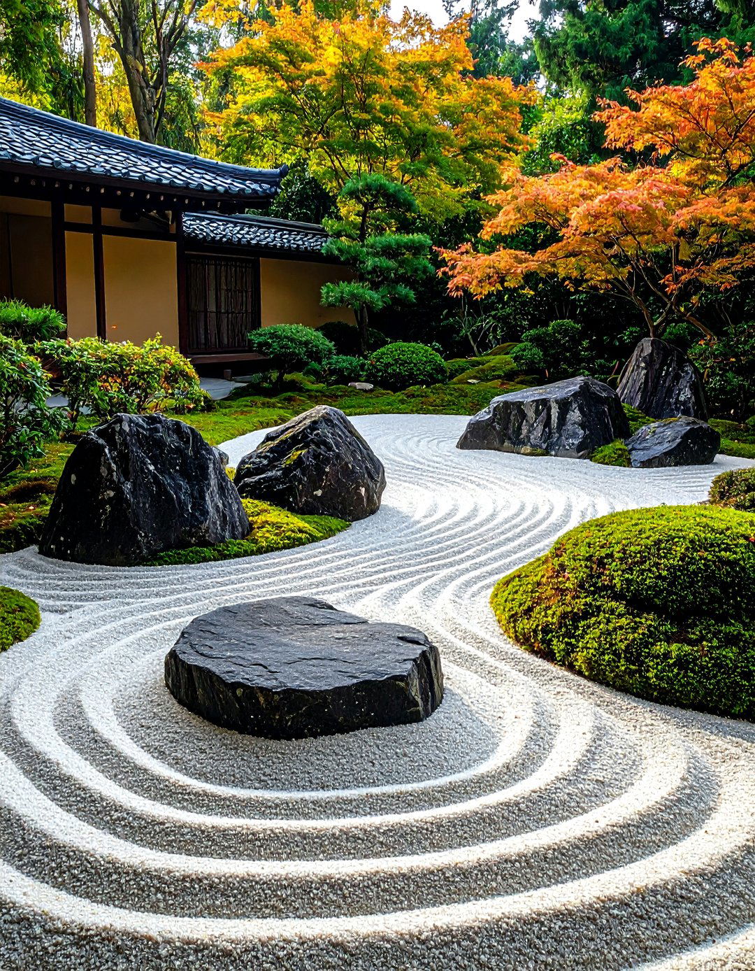 A Serene Zen Garden Theme - 30 easy landscaping ideas