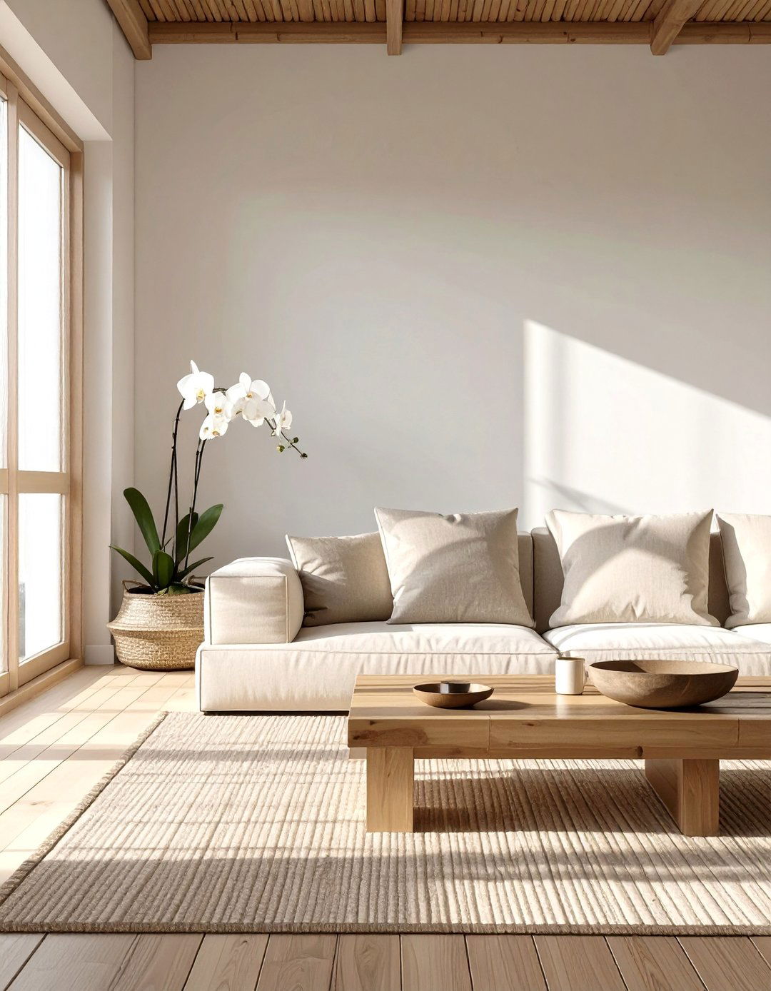 A Serene Zen Inspired Retreat - 30 beige couch living room ideas