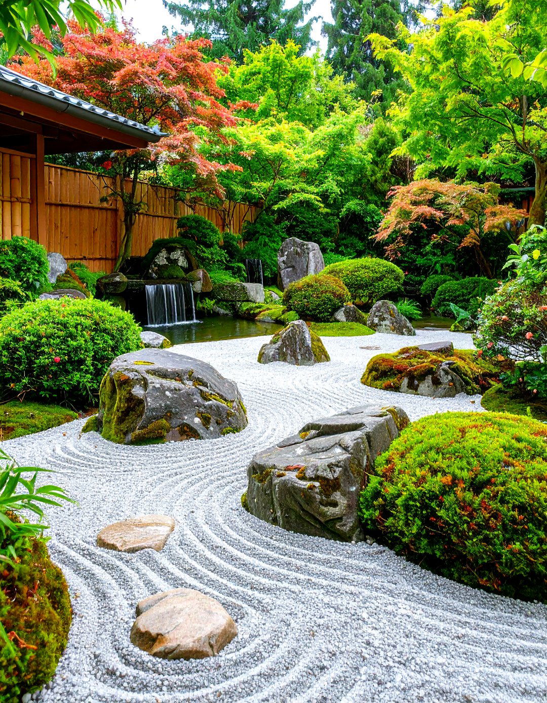 A Serene Zen Rock Garden - 30 garden art ideas