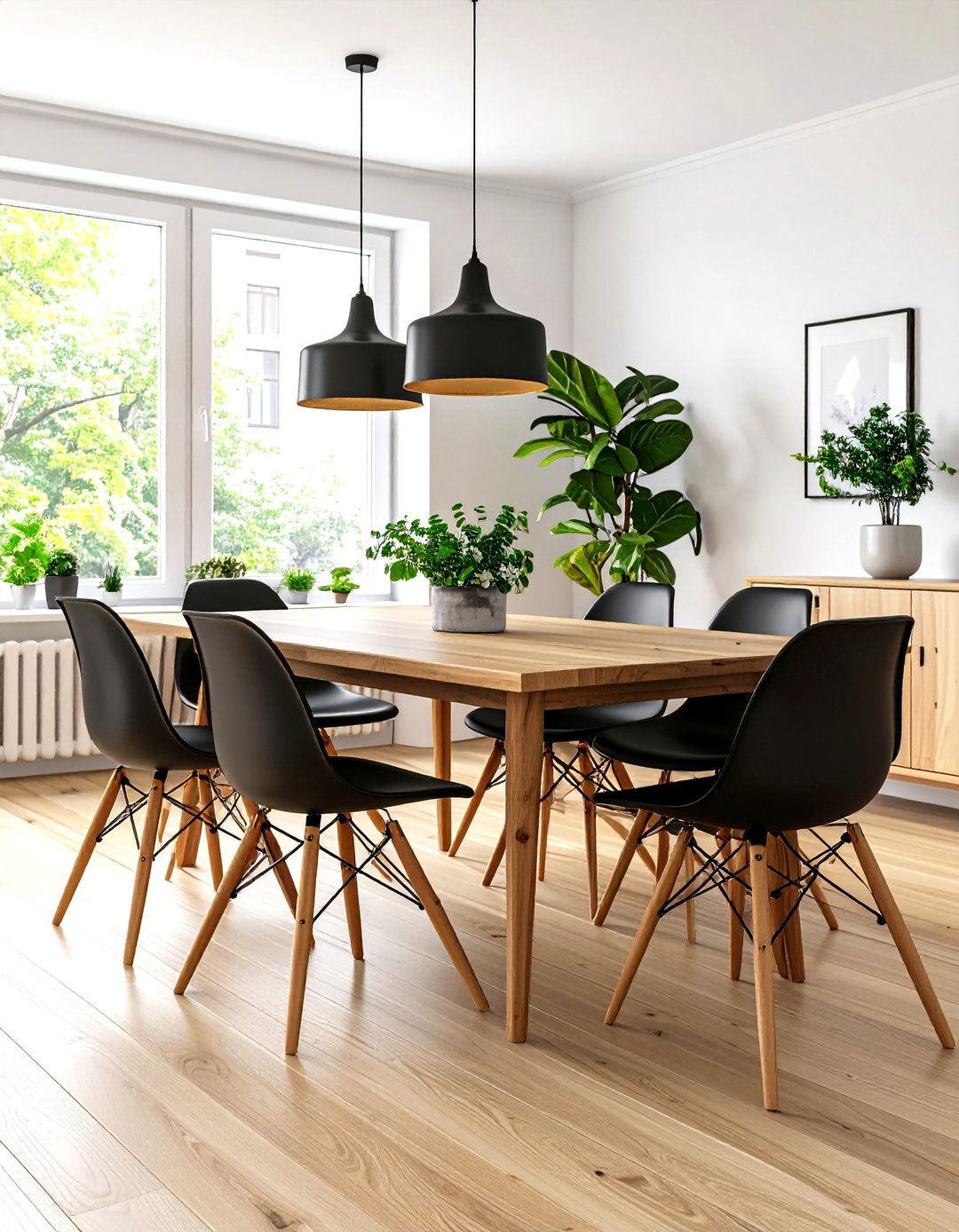 A Series of Identical Dining Chairs - 30 repetition in interior design ideas