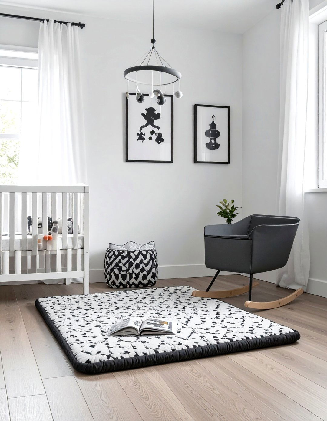 A Set of Black and White High Contrast Baby Gear - 30 baby shower gift ideas for boy