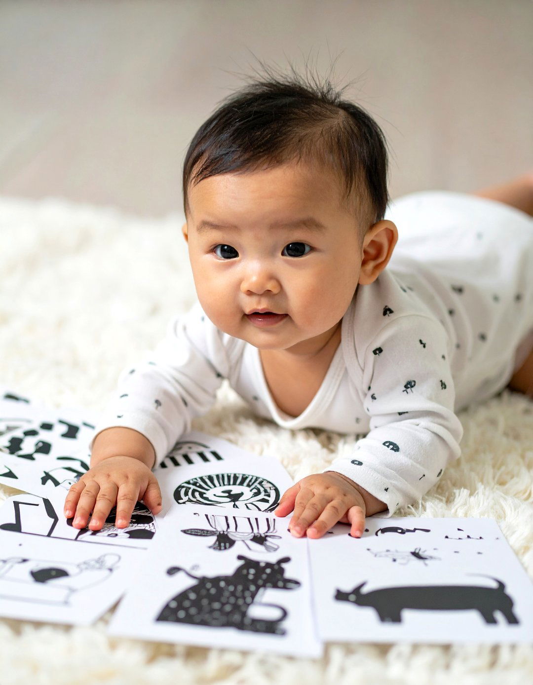 A Set of Black and White Sensory Flashcards - 30 baby shower presents ideas uk girl