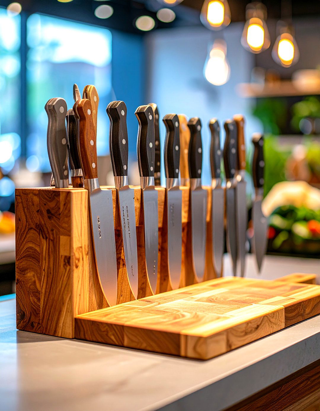 A Set of High End Knives and Cutting Board - 30 gift ideas for bridal shower