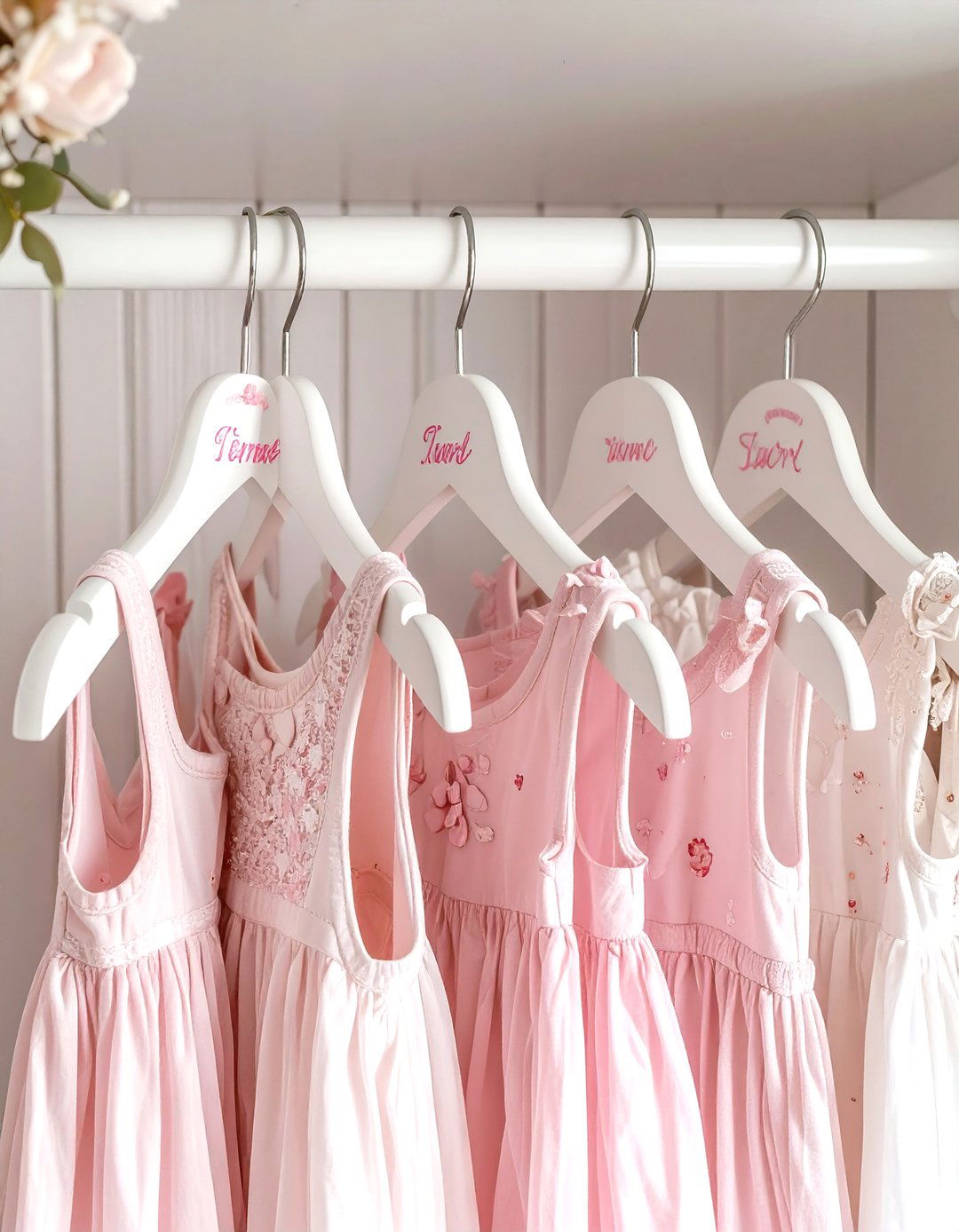 A Set of Personalized Baby Hangers - 30 girl baby shower gift ideas