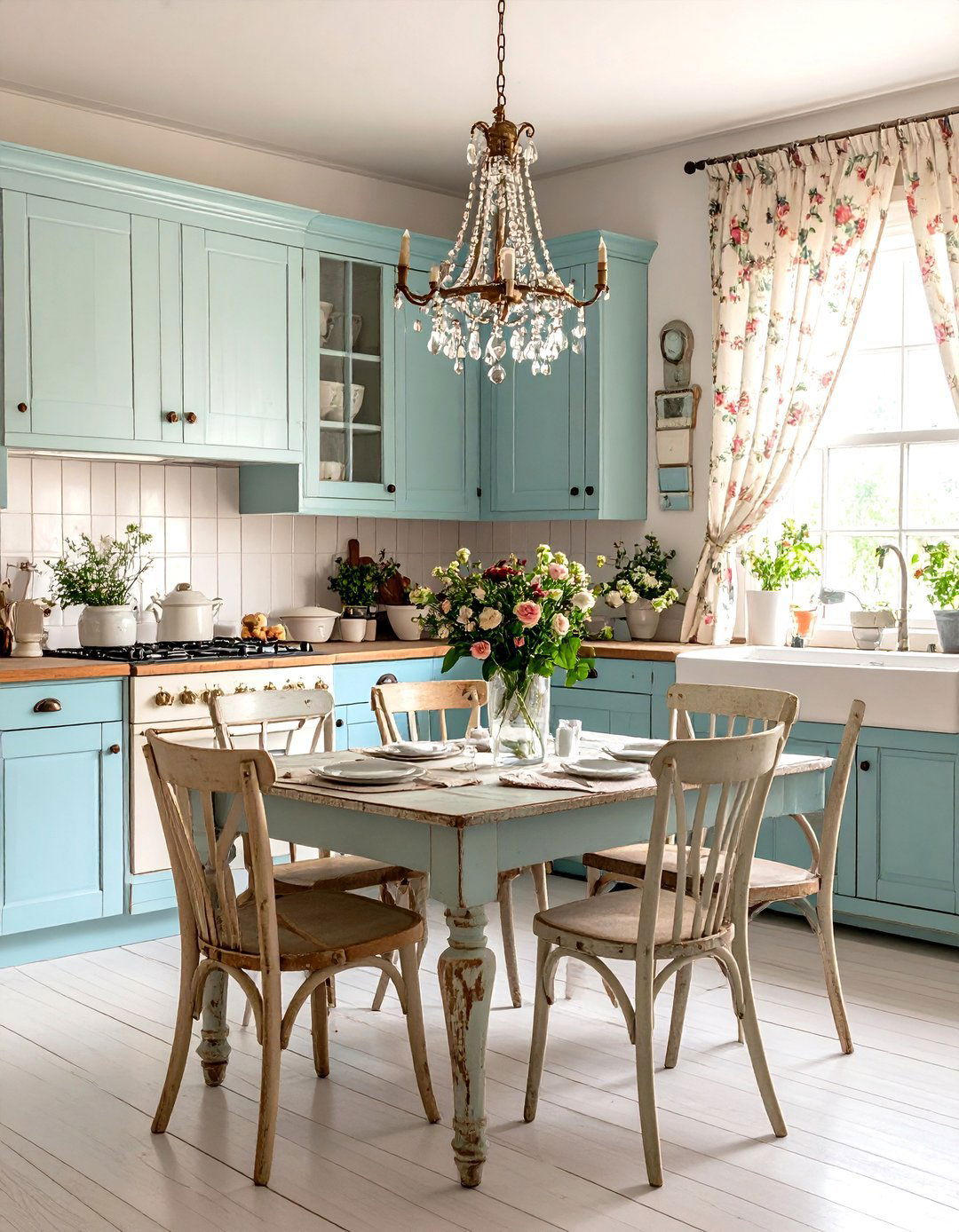 A Shabby Chic Kitchen - 30 kitchen update ideas