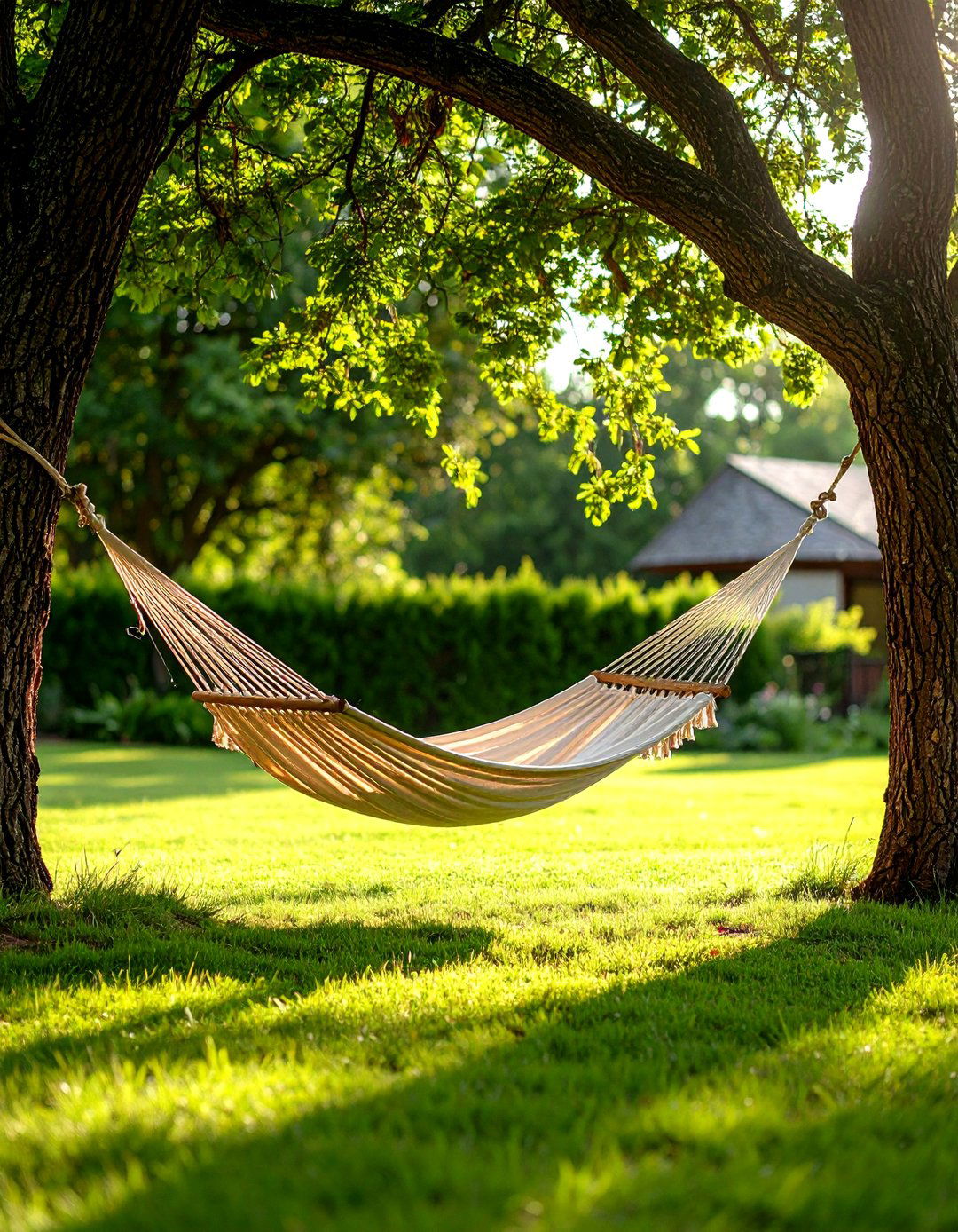 A Shaded Hammock Retreat - 30 farmhouse landscaping ideas