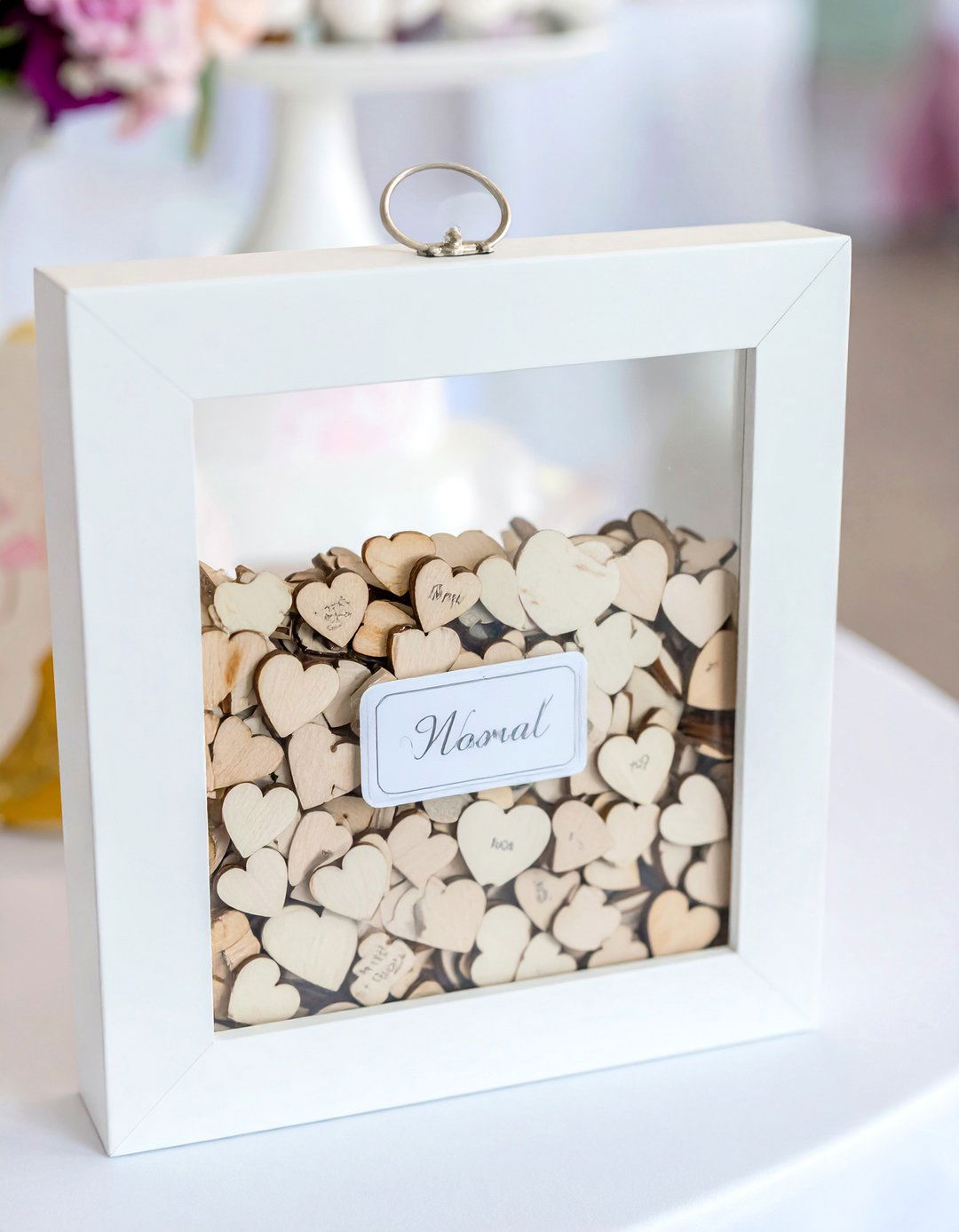 A Shadow Box Guest Book - 30 baby shower guest book ideas