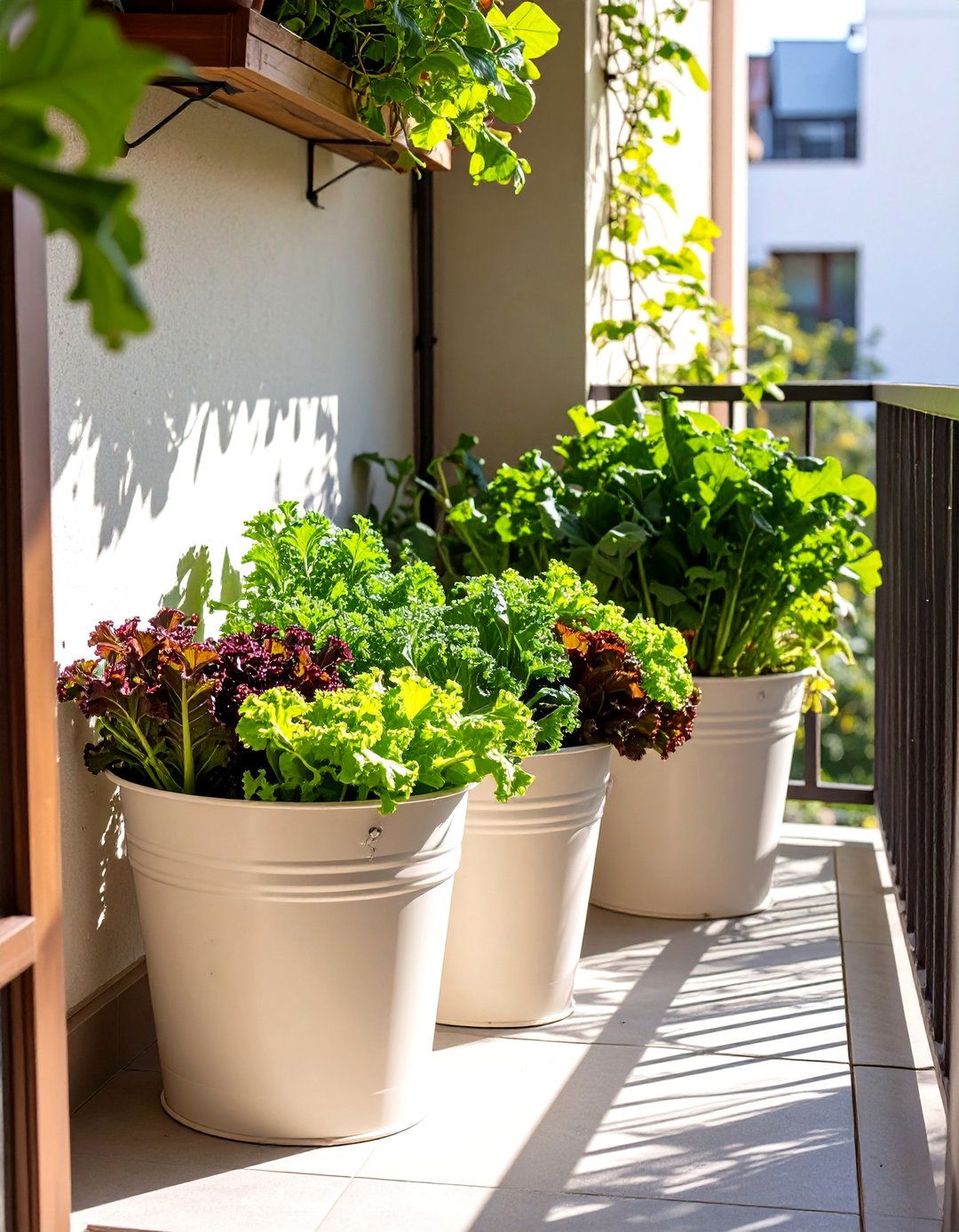 A Shady Greens Bucket Garden - 30 bucket garden ideas