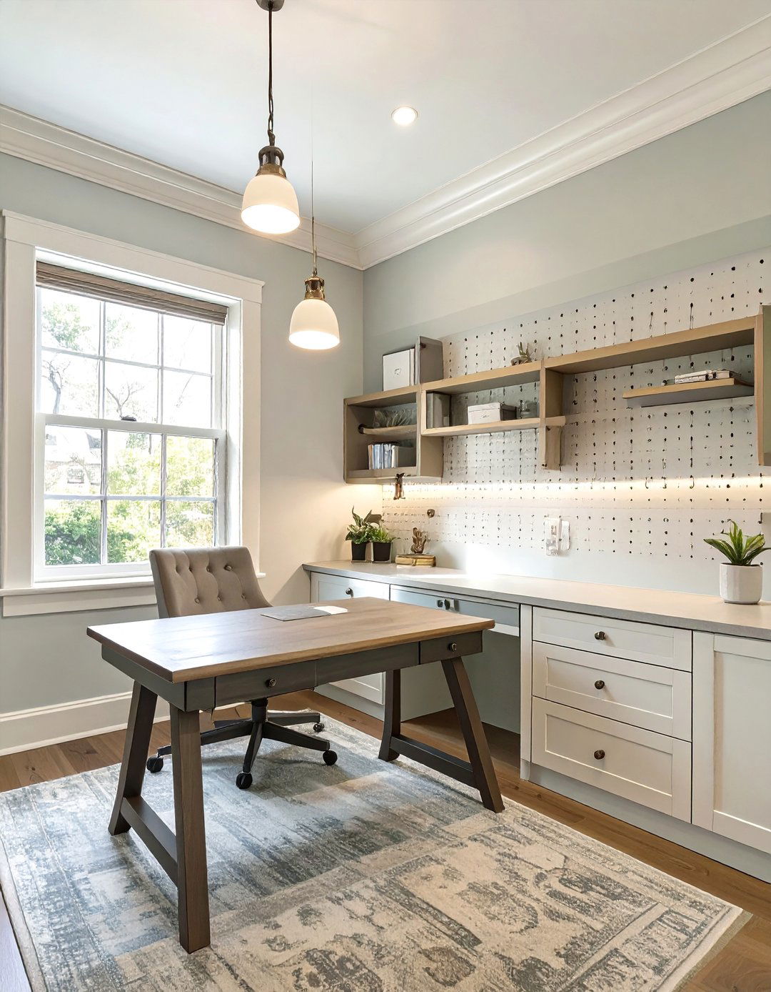 A Shaker Simplicity Home Office - 30 colonial interior design ideas