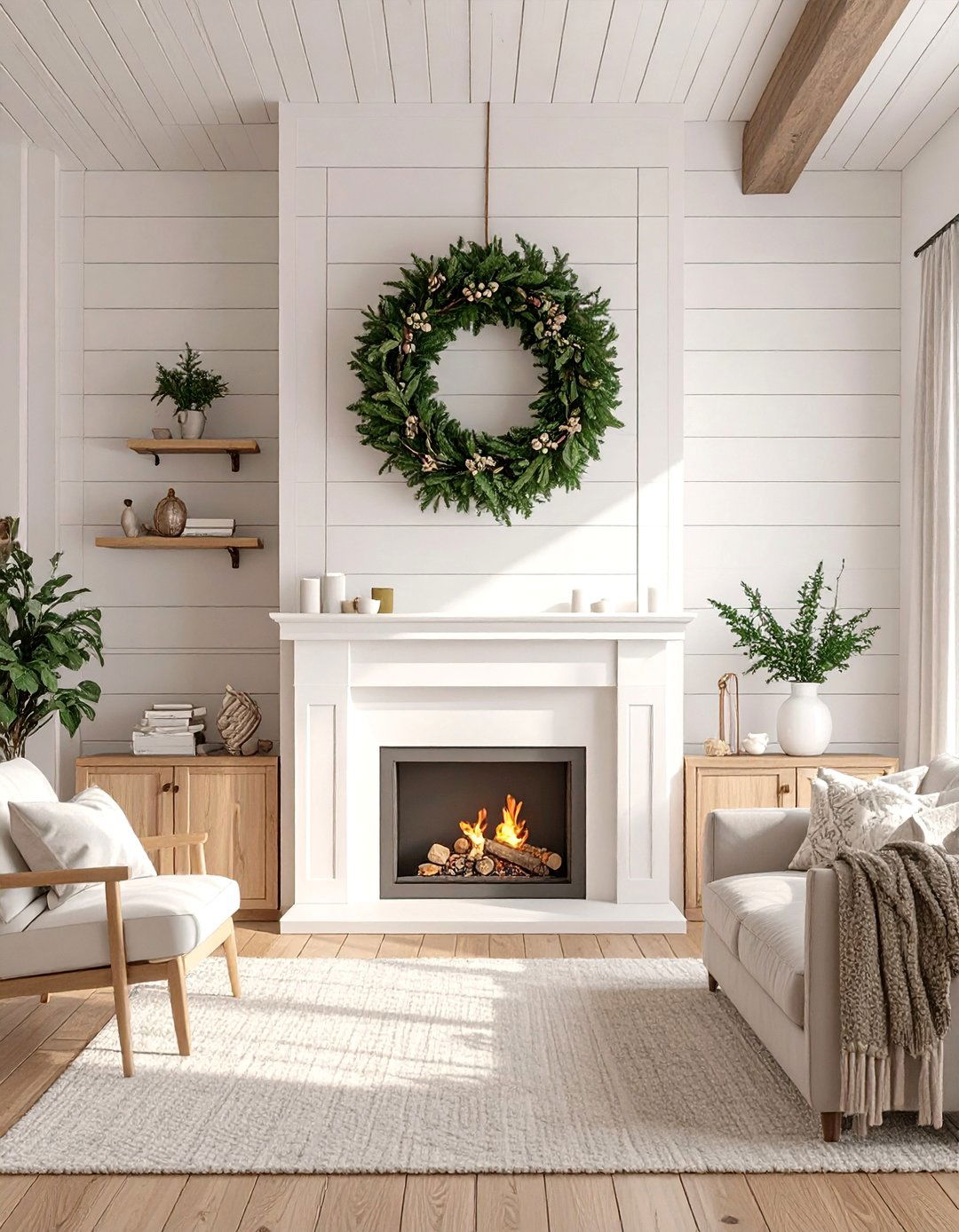 A Shiplap Accent Wall - 30 big wall decor ideas