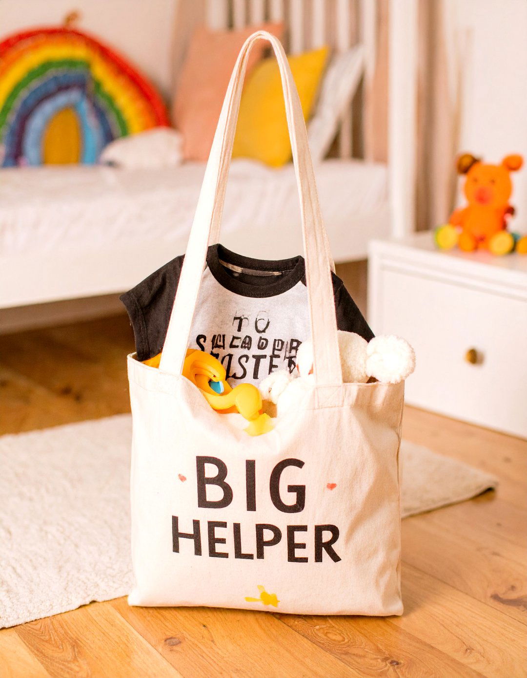 A Sibling Big Helper Basket - 30 baby shower gift basket ideas