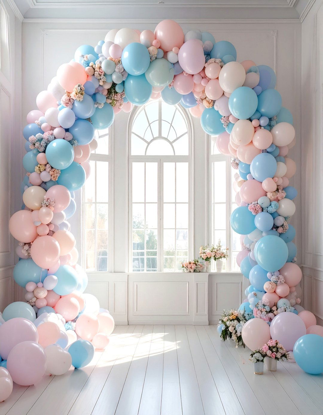 A Simple About to Pop Balloon Shower - 30 small baby shower ideas
