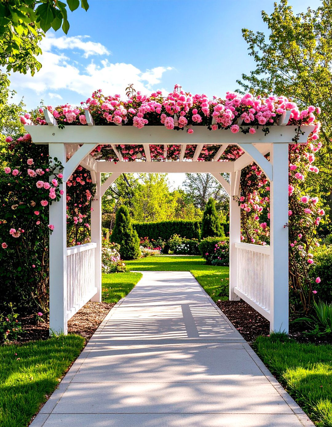 A Simple Arbor Entrance - 30 easy landscaping ideas