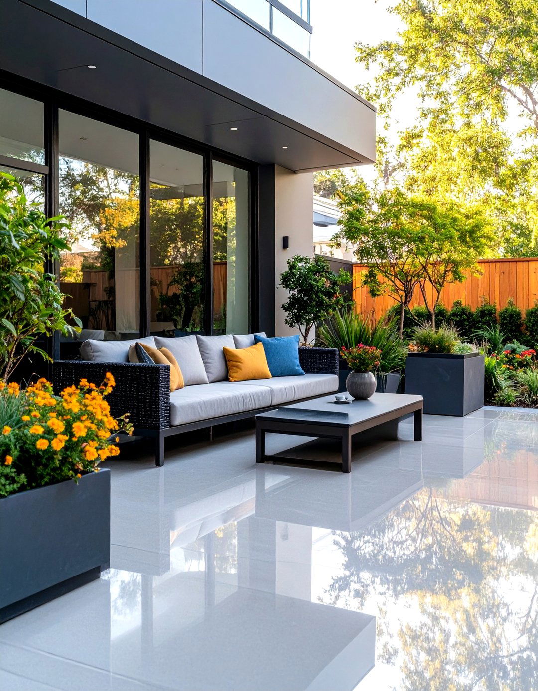 A Simple Concrete Grinding and Polishing - 30 inexpensive ways to cover concrete patio ideas