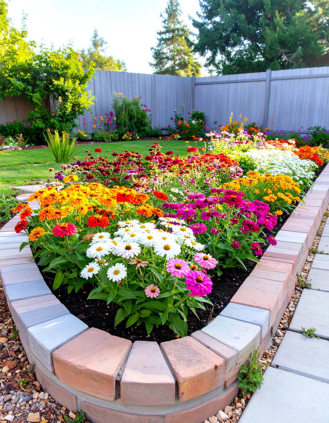 A Simple Cutting Garden Bed - 30 low maintenance cottage garden ideas