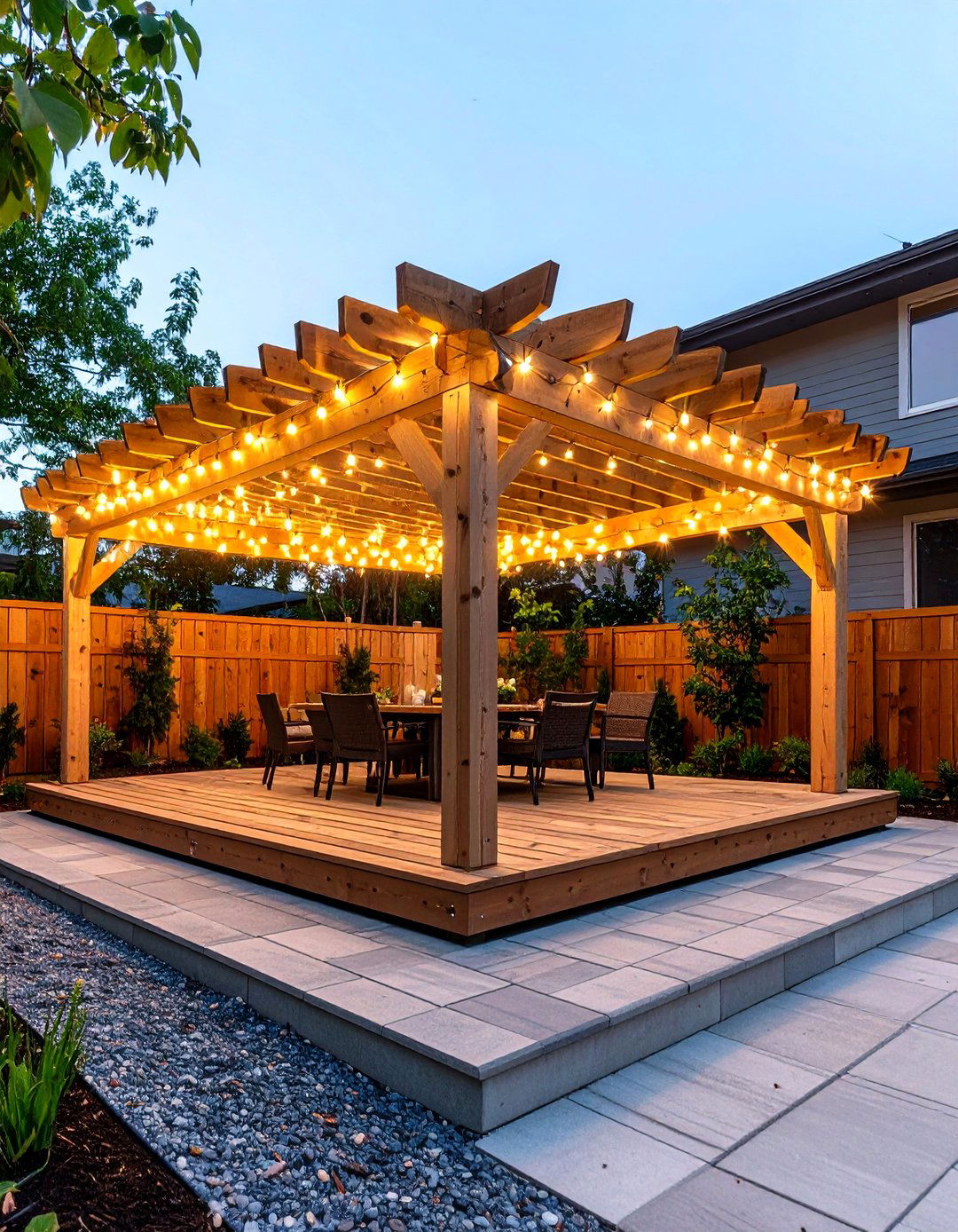 A Simple DIY Pergola Frame - 30 diy patio ideas on a budget