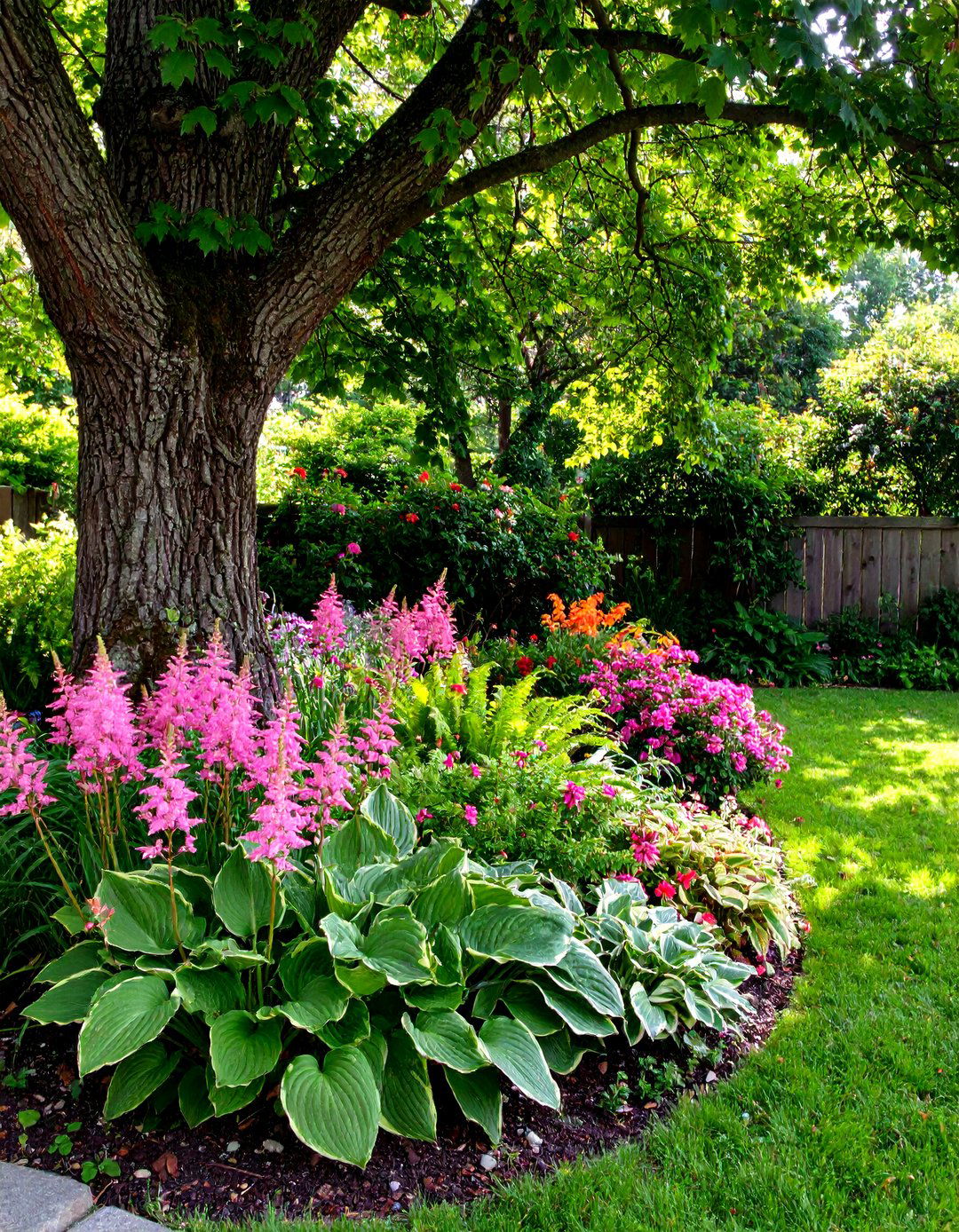 A Simple Flower Bed for a Shady Area - 30 simple front yard flower bed ideas