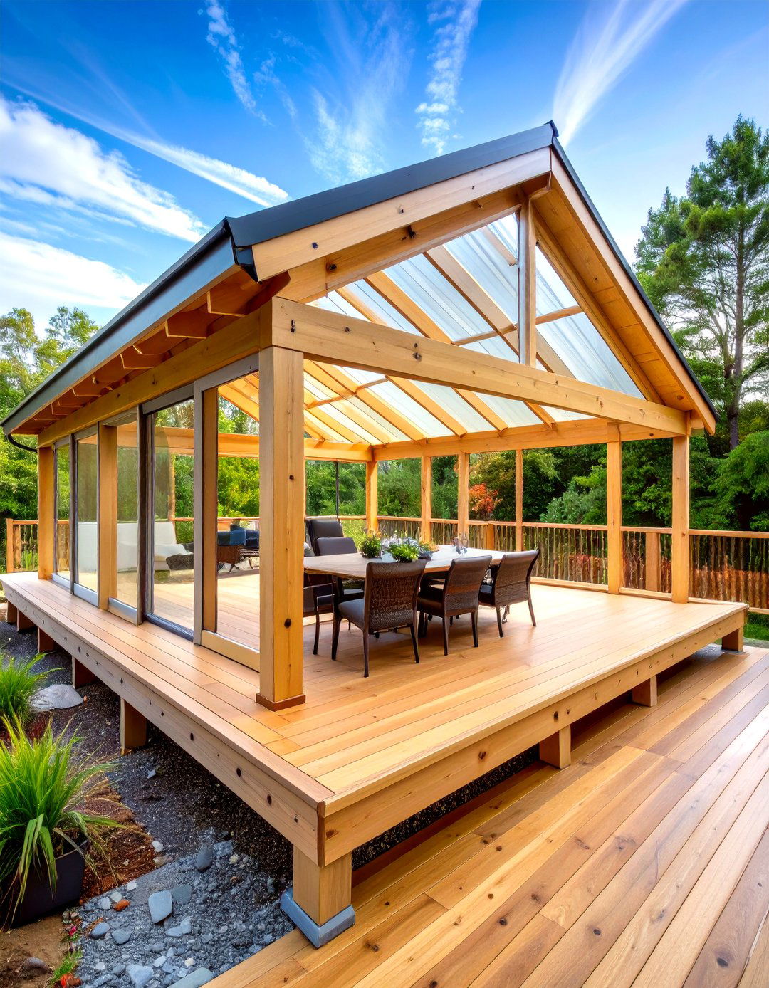 A Simple Gable Roof Addition - 30 inexpensive screened in deck ideas