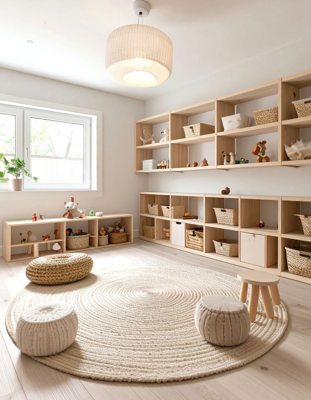 A Simple Montessori Style Playroom - 30 basement playroom ideas