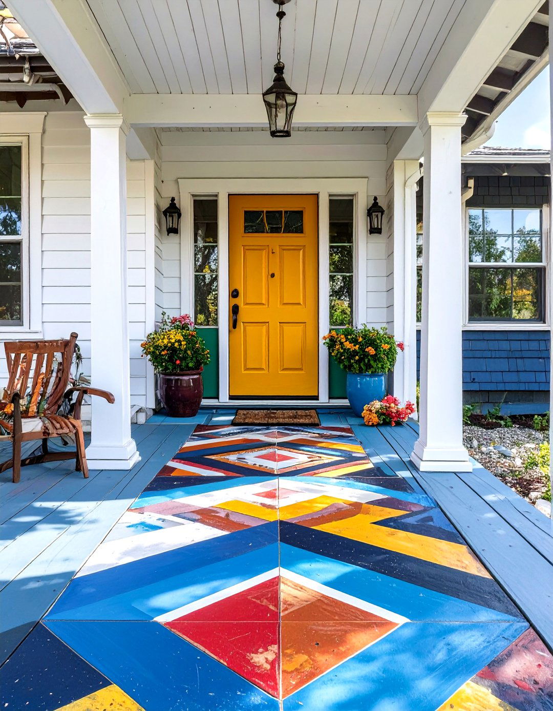 A Simple Painted Porch Refresh - 30 front porch ideas for ranch style homes before and after