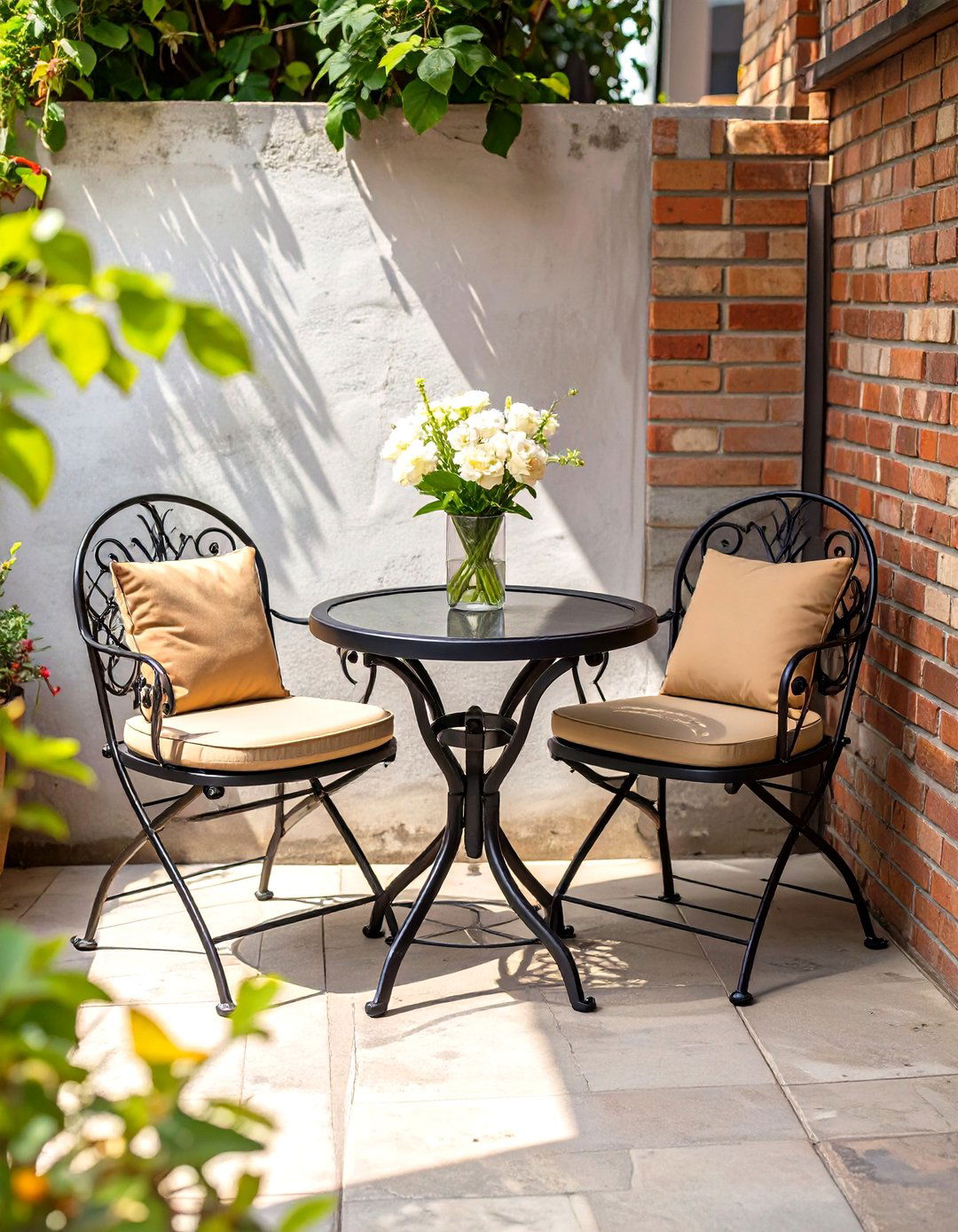 A Simple Patio Bistro Set - 30 simple patio ideas