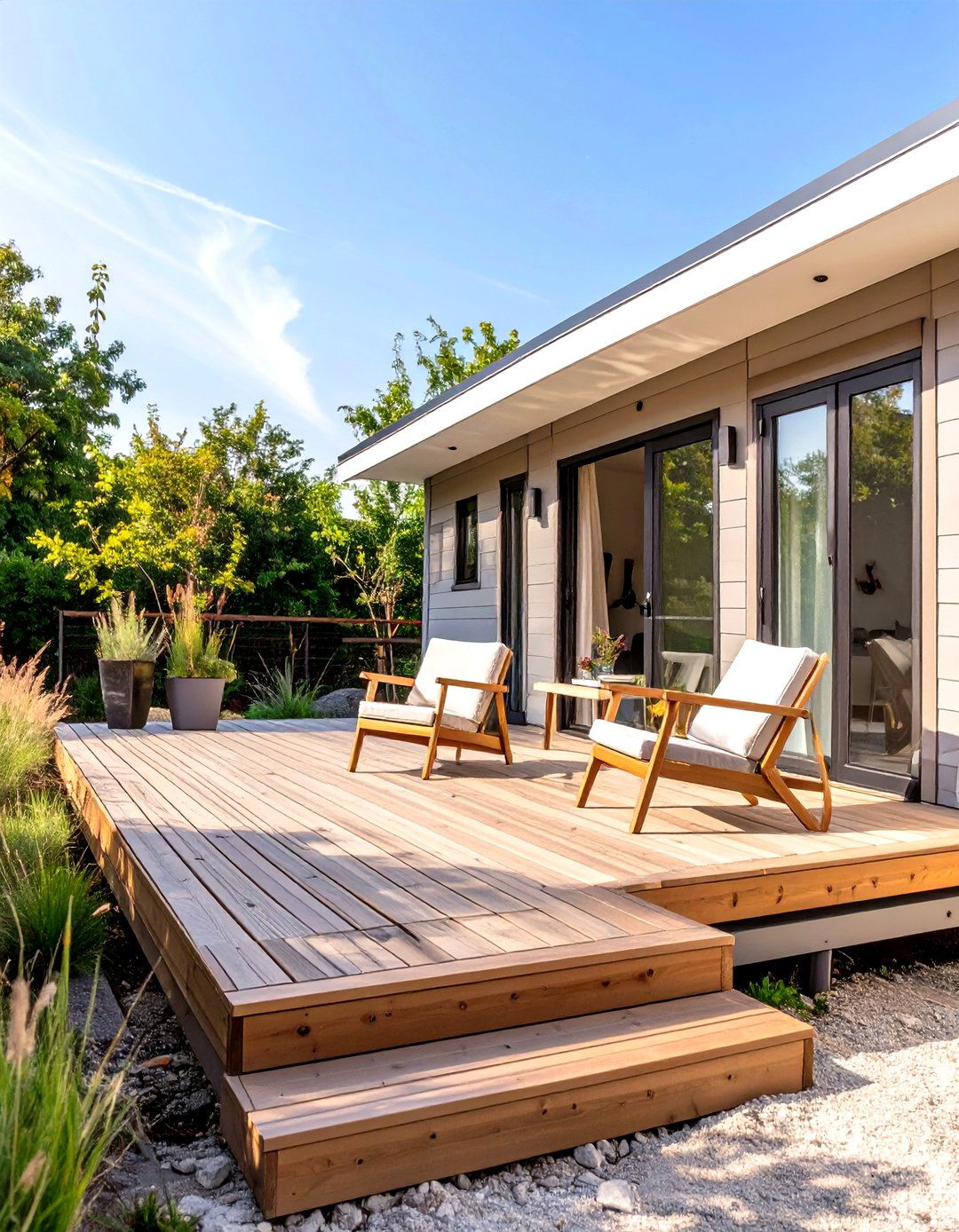 30 Modern Mobile Home Deck Ideas for Outdoor Living - We Love Home Blog
