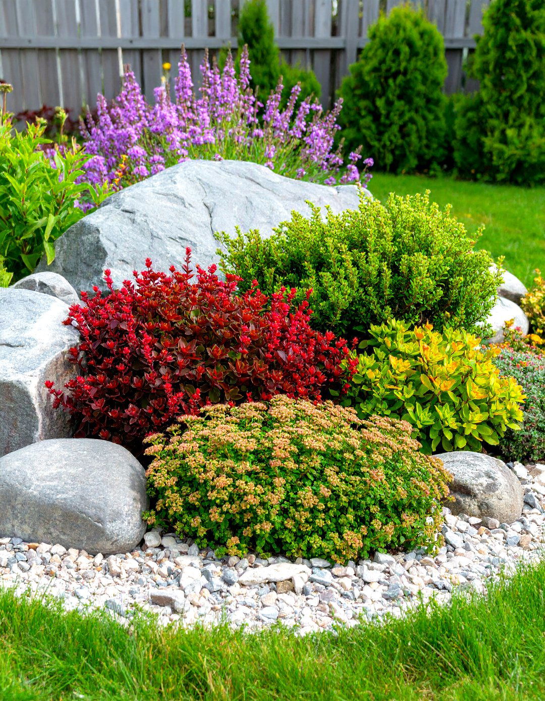 A Simple Rock Garden Design - 30 front lawn cheap simple front yard landscaping ideas