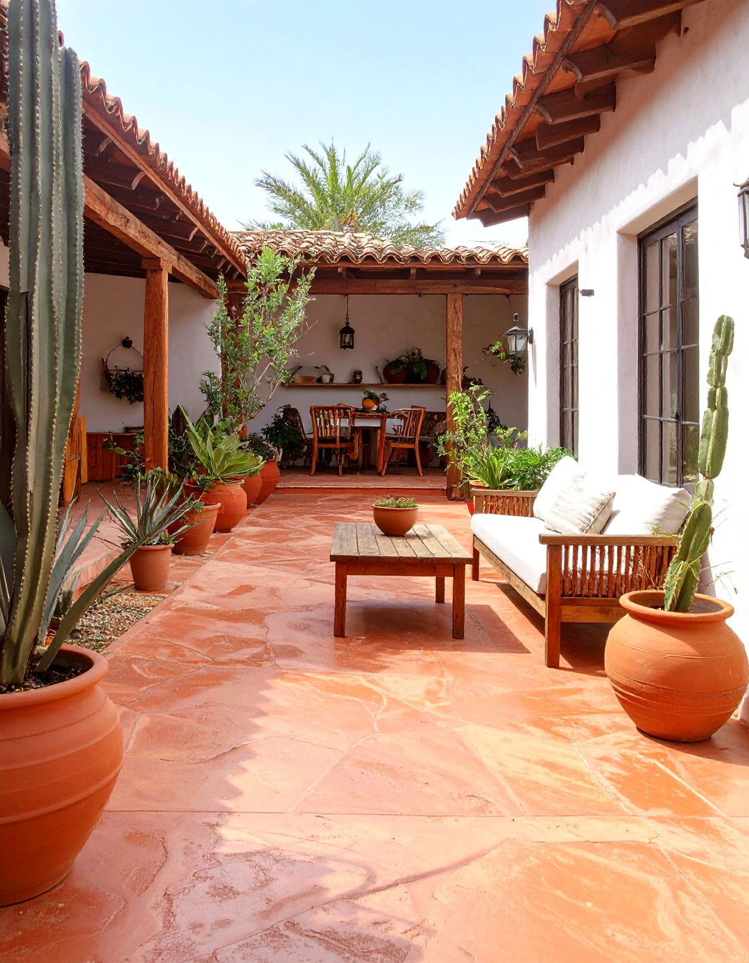 A Simple Tamped Earth Floor - 30 cheap patio floor ideas