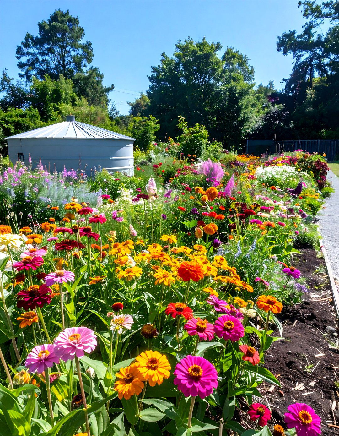 A Simple Wildflower Cutting Garden - 30 septic tank landscaping ideas