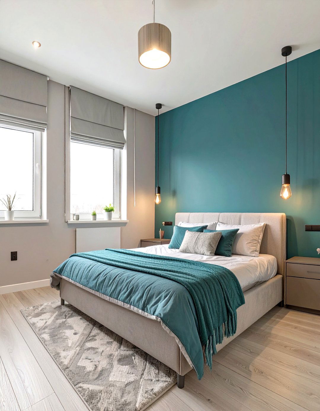 A Single Accent Wall in a Small Bedroom - 30 small bedroom interior design ideas