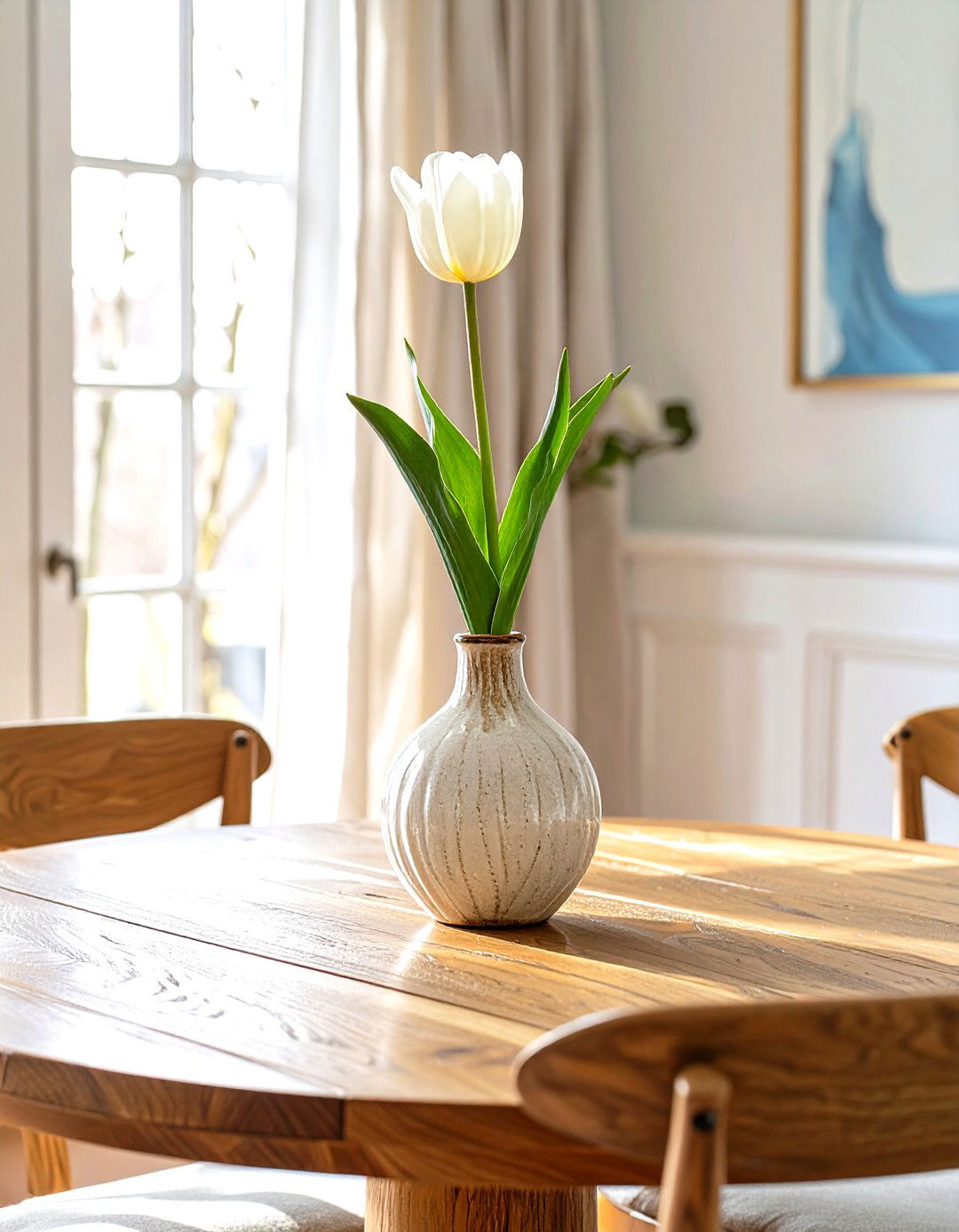 A Single Bud Vase Centerpiece - 30 simple dining room ideas