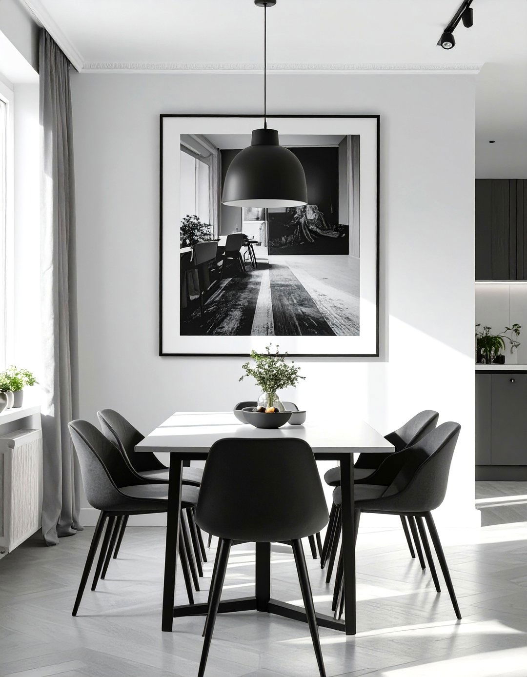 A Single Large Piece of Art as a Focal Point - 30 small room decor ideas