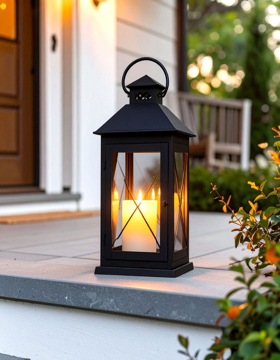 A Single Porch Lantern - 30 simple porch design ideas