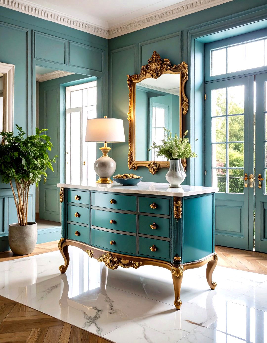 A Single Statement Antique Piece - 30 parisian interior design ideas
