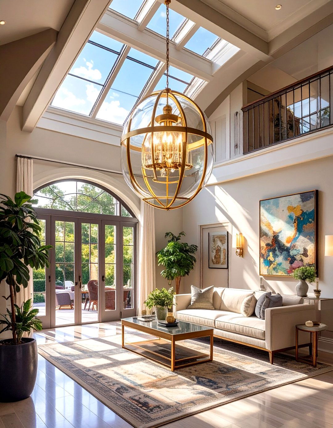 A Single Statement Pendant Light - 30 small entryway design ideas