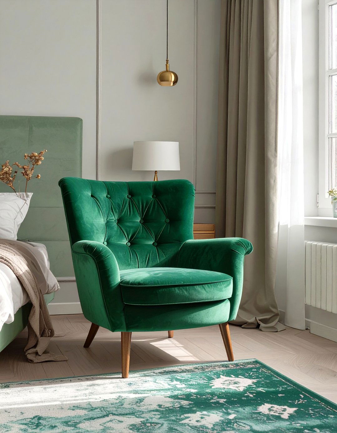 A Single Statement Piece of Furniture - 30 small bedroom ideas for adults