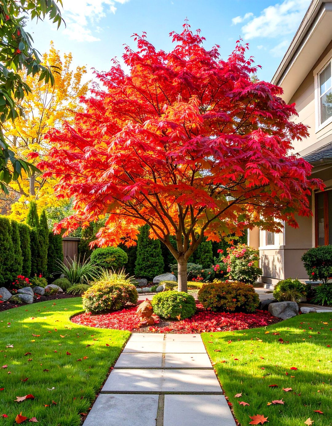 A Single Statement Tree - 30 small front yard ideas