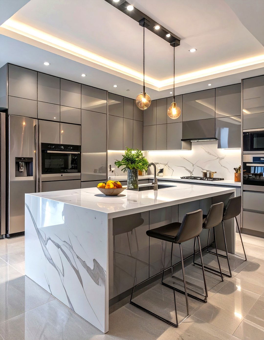 A Sleek Modern Kitchen - 30 kitchen and bath design ideas