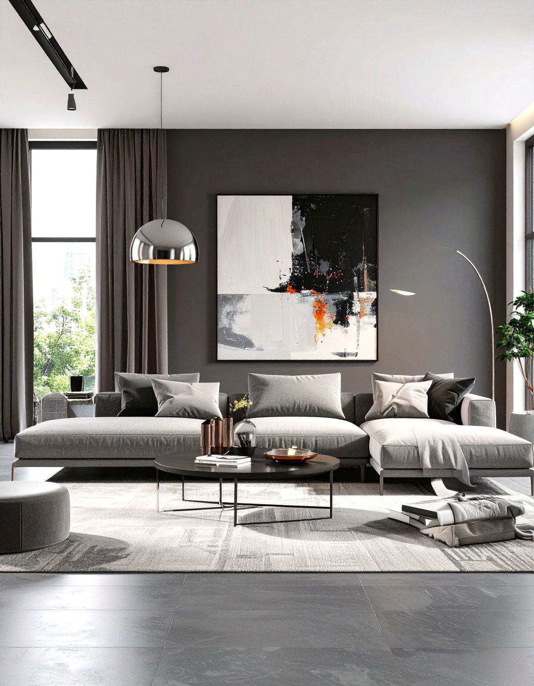 A Sleek Urban Contemporary Living Room - 30 living room ideas for small spaces