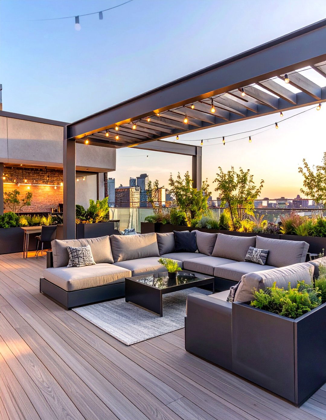 A Sleek Urban Rooftop Deck - 30 back deck ideas