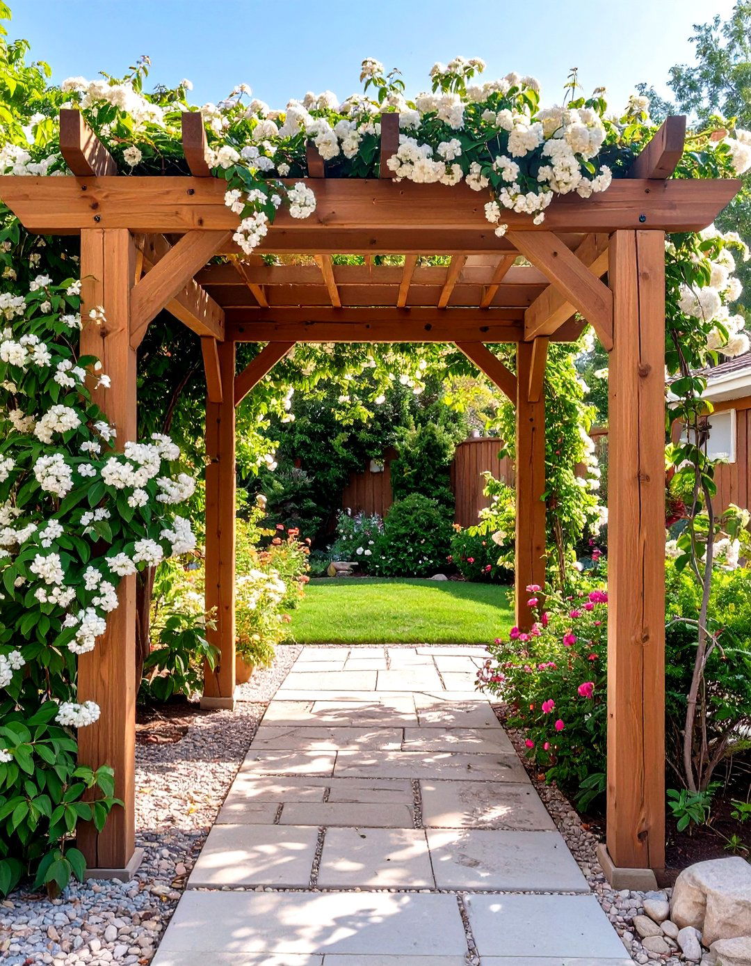 A Small Arbor Entrance - 30 small front yard ideas
