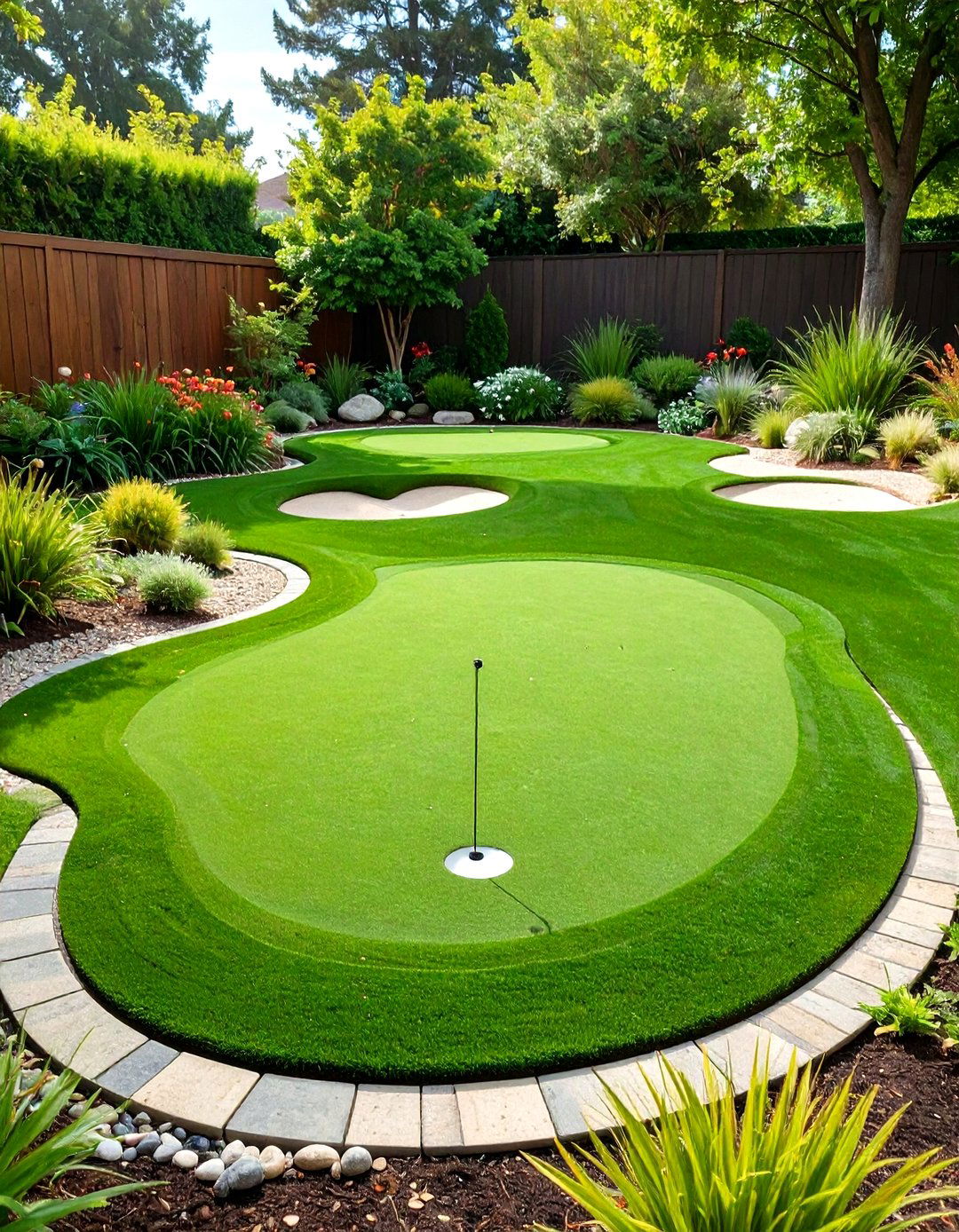 A Small Backyard Putting Green - 30 small backyard ideas no grass