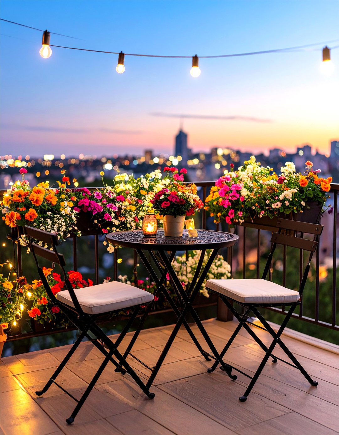 A Small Balcony Bistro - 30 how to design outdoor living spaces ideas